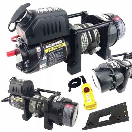 ВЕРЕВНАЯ ЛЕБЕДКА Warrior Лебедки Ninja 400 24 В СТАЛЬНОЙ ТРОС [1,43 кВт]