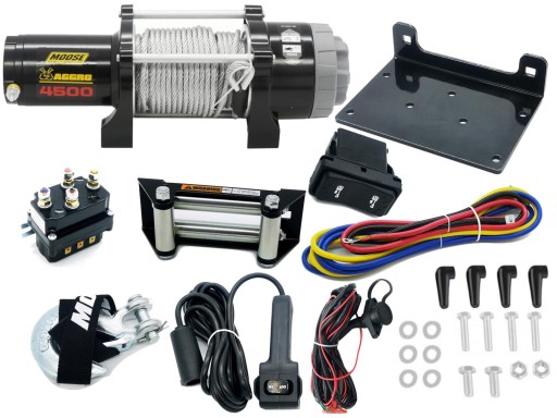 ЛЕБІДКА MOOSE 4500ФУНТОВ СТАЛЕВИЙ ТРАНС 2041КГ ПОПЕРЕДЖЕННЯ