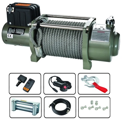 RAWTECH WINCH 16800lbs 7.6T 12 або 24V FV