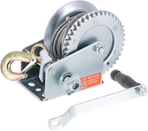 ЛЕБІДКА РУЧНА 540КГ/810КГ ДОВЖИНА МОТУЗКИ 8М