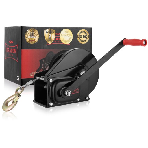 MANUAL ROPE CRANK WINCH 1800lb DRAGON переносна майоранова лебідка