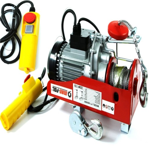 ЛЕБЕДКА СТРОИТЕЛЬНАЯ ЛЕБЕДКА 300/600 230V КАНАТНАЯ ДОРОГА