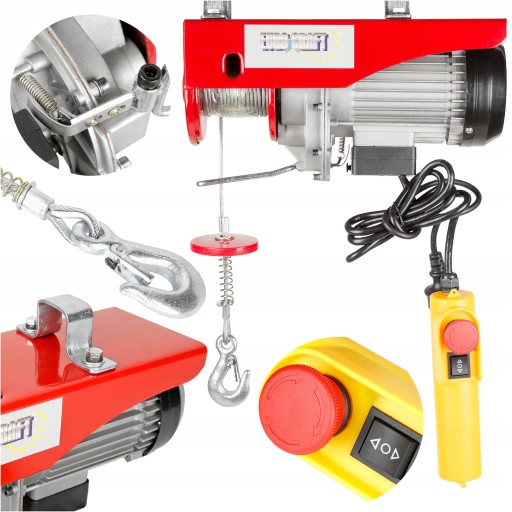ЛЕБЕДКА ЭЛЕКТРИЧЕСКАЯ КАНАТНАЯ ЛЕБЕДКА 500 КГ СИЛЬНЫЙ УПРАВЛЯЕМЫЙ КРАН HJ203