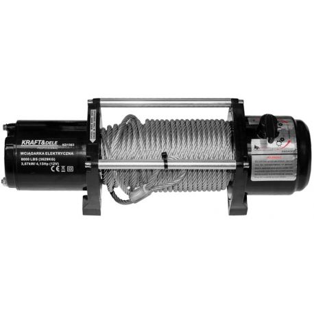 ЛЕБІДКА ЕЛЕКТРИЧНА КАНАТНА ЛЕБІДКА 8000lbs 12V KD1563