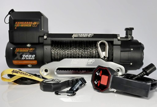 ЛЕБІДКА KANGAROWINCH 7000lbs 12V 4X4 3T СИНТЕТИЧНА МОТУЗКА