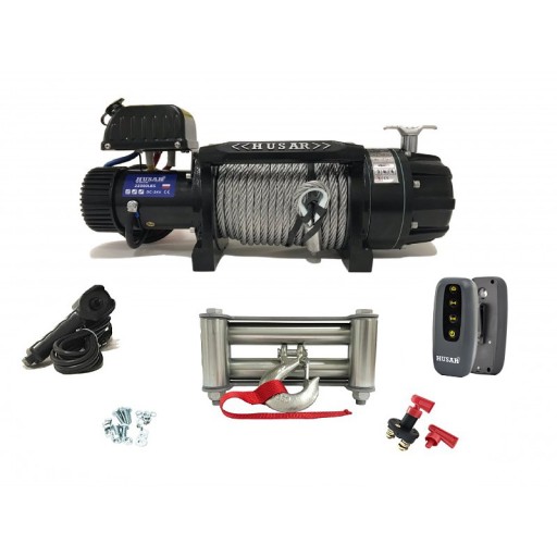 ЛЕБЕДКА 10Т OFFROAD 24V СТАЛЬНОЙ ТРОС ЛЕБЕДКИ