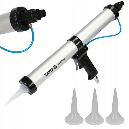 ПНЕВМАТИЧНА ВИЖИМКА ГУСТОЇ СИЛІКОНОВОЇ МАСИ 600МЛ