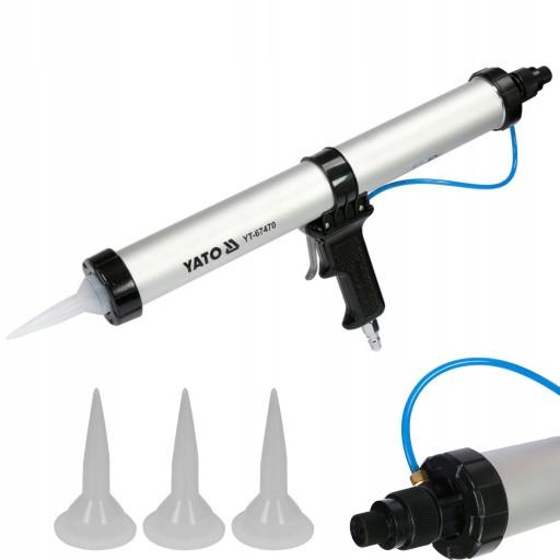 ПНЕВМАТИЧНА ВИЖИМКА ГУСТОЇ СИЛІКОНОВОЇ МАСИ 600МЛ