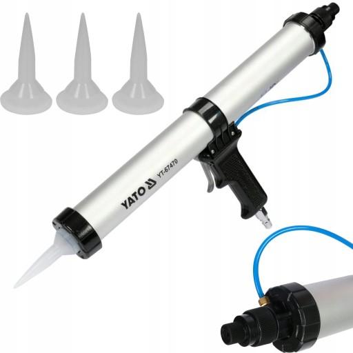 ПНЕВМАТИЧНА ВИЖИМКА ГУСТОЇ СИЛІКОНОВОЇ МАСИ 600МЛ