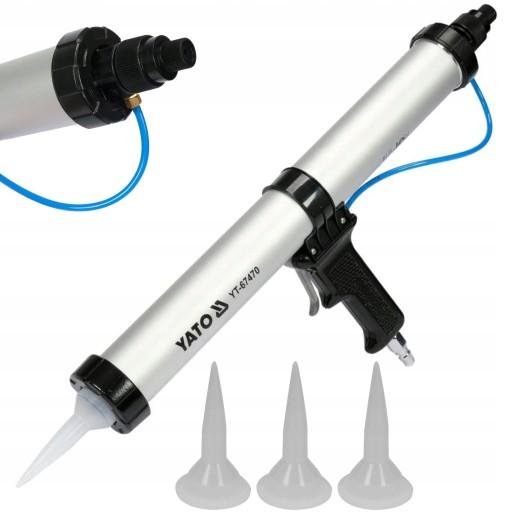 ПНЕВМАТИЧНА ВИЖИМКА ГУСТОЇ СИЛІКОНОВОЇ МАСИ 600МЛ