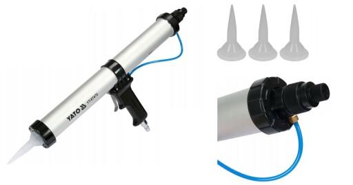 ПНЕВМАТИЧЕСКИЙ ОТДАВАТЕЛЬ ГУСТОЙ СИЛИКОНОВОЙ МАССЫ 600мл