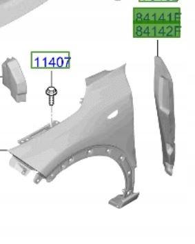 84116-AT000, 84126-AT000 - ЗВУКОИЗОЛЯЦИЯ КРЫЛА L / P KIA NIRO II EV 22-