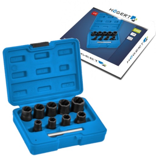 ЕКСТРАКТОРИ ДЛЯ ЗЛАМАНИХ Гвинтів, 10 ЕЛЕМЕНТ