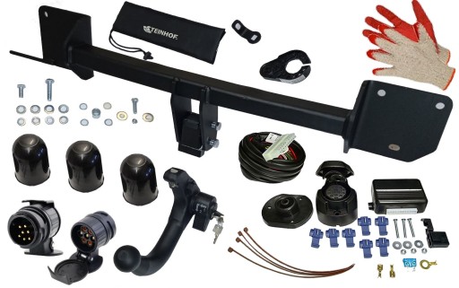 СЪЕМНЫЙ КРЮК В КОМПЛЕКТЕ + МОДУЛЬ 13PIN7P BMW X1 E84 2009-2015 + БУКСИРОВОЧНЫЙ ЖГУТ