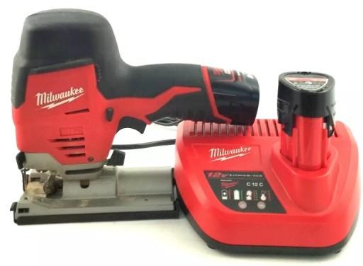 АККУМУЛЯТОРНЫЙ ЛОБЗОЖ. MILWAUKEE M12JS + НАГРУЗКА + 2 АККУМУЛЯТОРА