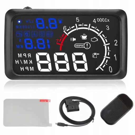 ЕКРАН HUD OBD2 ПРОЕКТОР HUD ПЛІВКА HED UP HUD ДЛЯ СКЛА LED LCD HUD