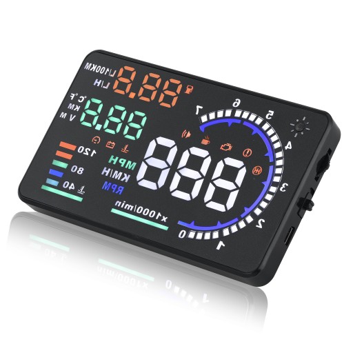 СВЕТОДИОДНЫЙ ЖК-ПРОЕКТОР HUD OBD2 5.5 ЧАСЫ