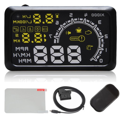 ДИСПЛЕЙ ПРОЕКТОР LED LCD HUD OBD2 5.5 ГОД