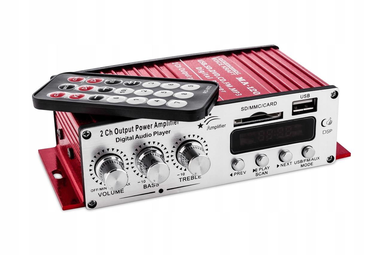 ПІДСИЛЮВАЧ 2 КАНАЛИ ДЛЯ СТЕЛЬОВИХ ДИНАМІКІВ + ПУЛЬТ ДИСТАНЦІЙНОГО КЕРУВАННЯ