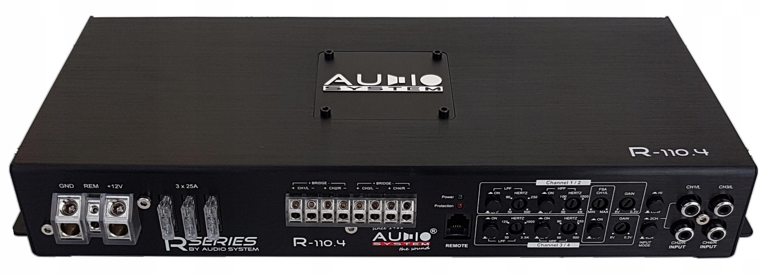 АУДІО ПІДСИЛЮВАЧ СИСТЕМИ R-110.4 ЧОТИРЬОХКАНАЛЬНИЙ