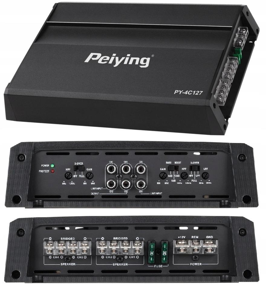 АВТОМОБИЛЬНЫЙ УСИЛИТЕЛЬ 4 КАНАЛА 400 ВТ 0026 PEIYING