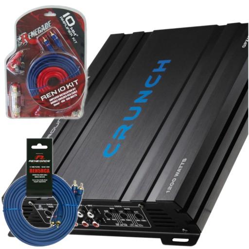 АВТОМОБІЛЬНИЙ ПІДСИЛЮВАЧ CRUNCH GPX1000 . 4 + кабелі