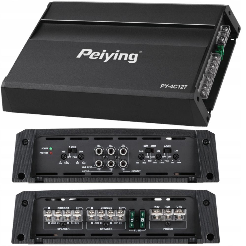 АВТОМОБІЛЬНИЙ ПІДСИЛЮВАЧ ДЛЯ ДИНАМІКІВ 4-КАНАЛЬНИЙ