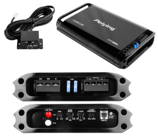 АВТОМОБИЛЬНЫЙ УСИЛИТЕЛЬ КОМПАКТНЫЙ 2 КАНАЛА 250 ВТ