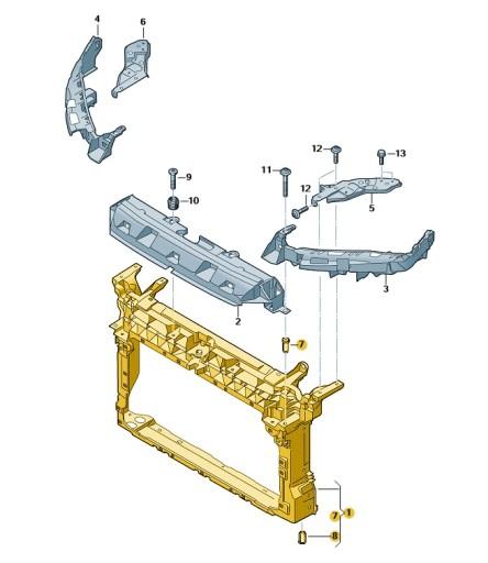 ПІДСИЛЕННЯ ПЕРЕДНЄ CUPRA FORMENTOR ОРИГІНАЛ 5FF805588A