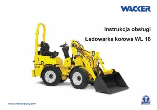 Wacker WL 18 руководство пользователя DTR схемы