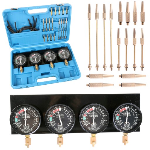 Вакуумметры для синхронизации карбюратора, набор из 4 вакуумметров