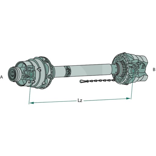395691915 - Карданний вал Walterscheid WWZ 2280, 1010 мм, 540 об. / хв. / хв