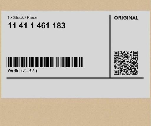 11411461183 1461183 ( INTRAD ) - Вал (Z=32 ) BMW K569 (K 75, K 75 C, K 75 S, K 75 RT) K589 (K100, RS, RT,