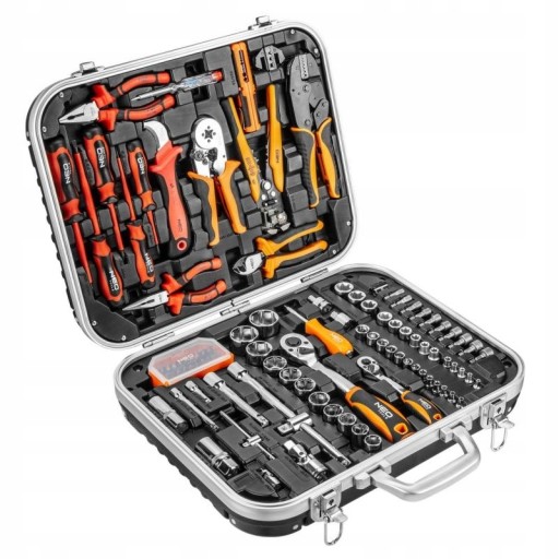 Чемодан электрика НАБОР 108 шт. PROFESSIONAL NEO Tools 01-310.