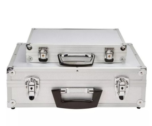 Алюминиевый чемодан для инструментов серебристого цвета 13 дюймов 17