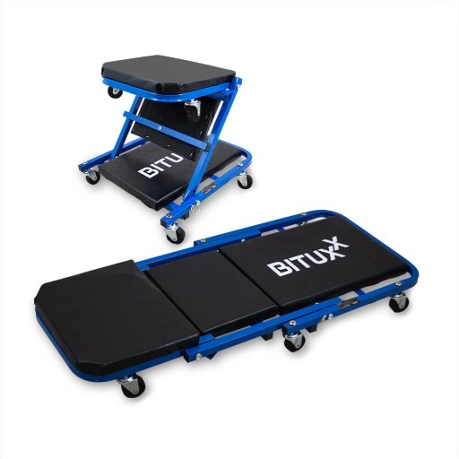 Мобільна розкладна кушетка для майстерні на колесах