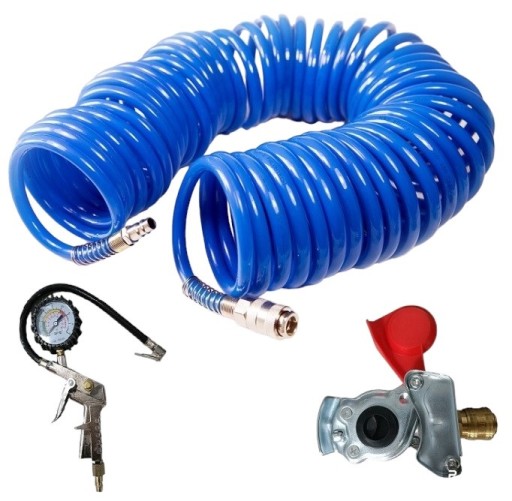 Шланг, спиральный кабель, толщина 15 метров, 8*12, автомобильный насос-пистолет