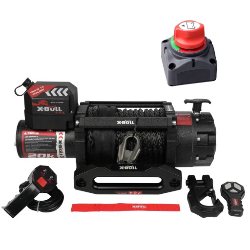 Лебедка электрическая 24В Автомобильная лебедка 9.1T X-Bull 20000 Syntetyk