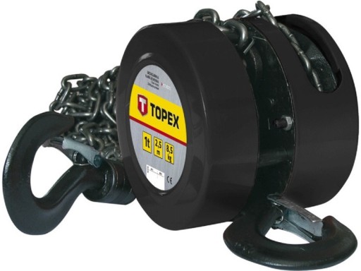 Лебідка TOPEX ланцюгова 2,5 м 97Х072 (2 тонни)