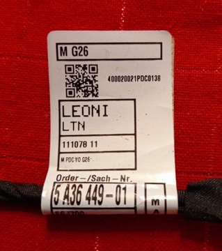 Жгут проводів BMW G26 PDC 5A36449-01