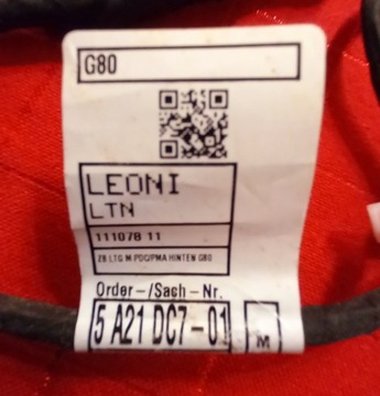 Жгут PDC BMW G80 5A21DC7