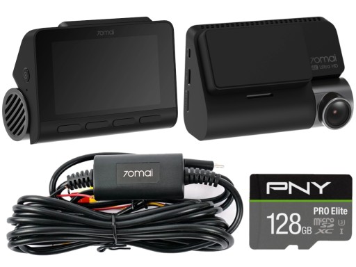 Відеореєстратор 70MAI A810 4K HDR + паркінговий блок живлення + карта 128 ГБ