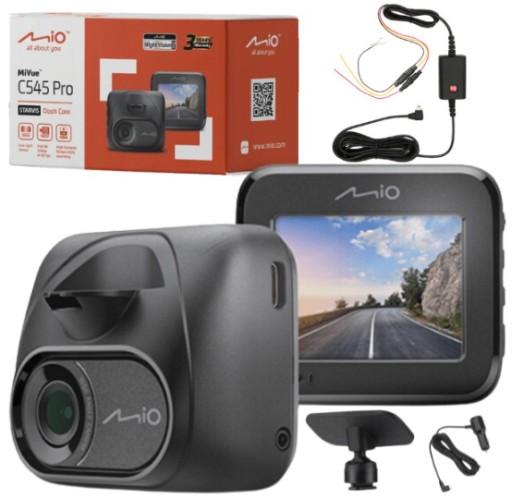 Відеореєстратор Mio MiVue C545 PRO HDR + паркувальний блок живлення