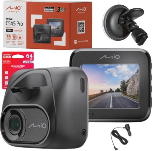 Відеореєстратор Mio MiVue C545 PRO + карта 64GB + присоска