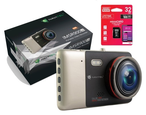 Видеорегистратор Navitel MSR900 + КАРТА 32 ГБ