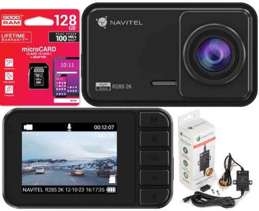 Відеореєстратор Navitel R285 2K USB-C драйвовий реєстратор + 128GB + смартбокс