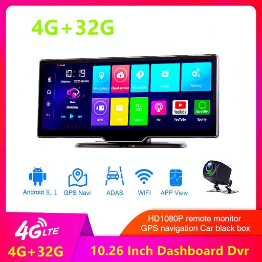 Видеорегистратор Q88 с памятью 4+32 ГБ и Android 8.1