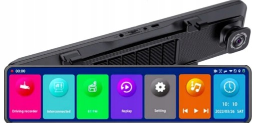 Водійський відеореєстратор Дзеркало 12 Камера Android Auto Carplay 4K Навігація