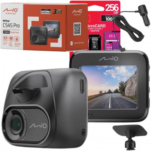 Автомобільний відеореєстратор Mio MiVue C545 PRO HDR + карта 256GB