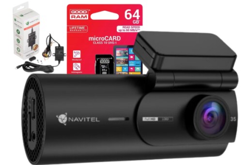 Автомобильный видеорегистратор Navitel R35 + Смартбокс + карта 64 ГБ
